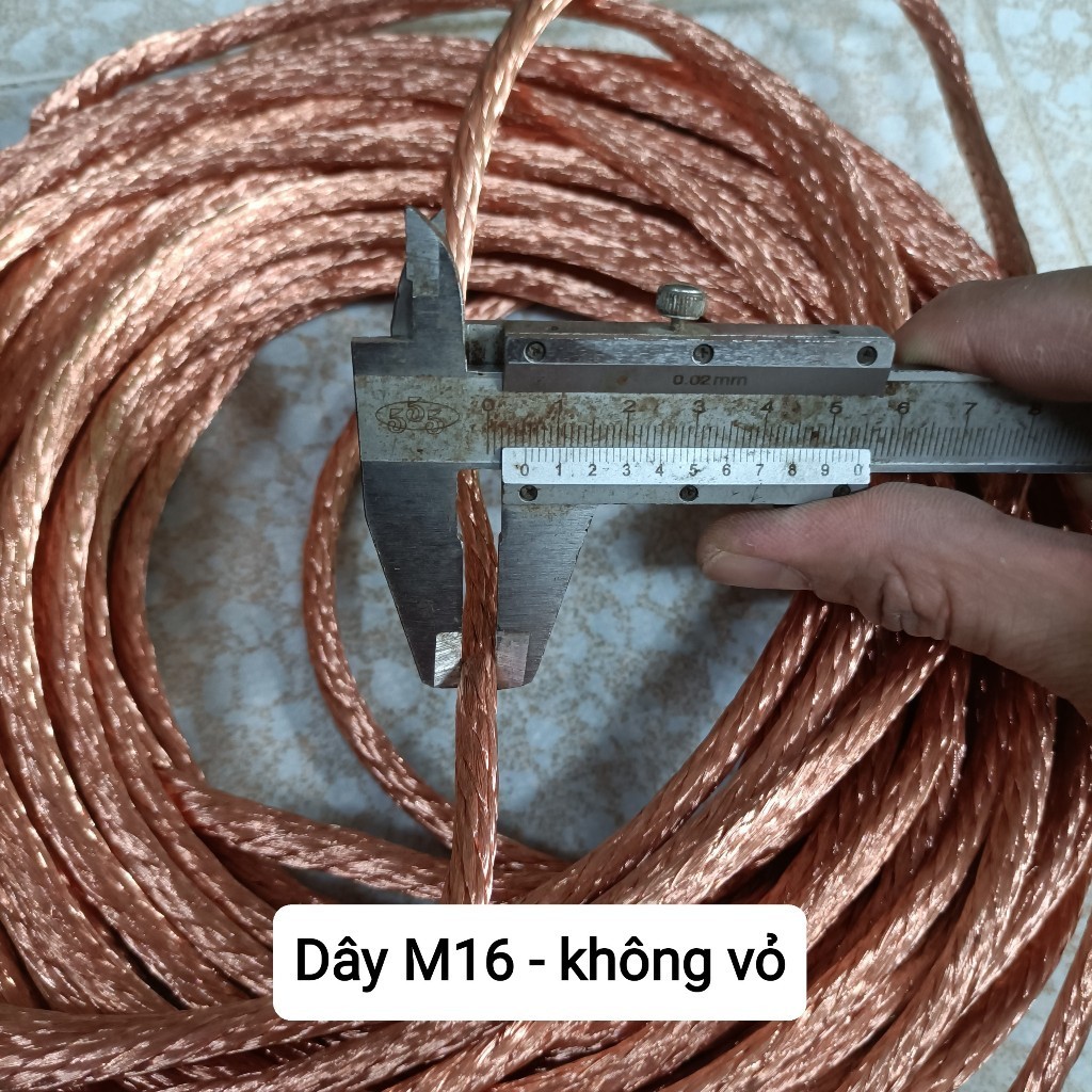 Dây đồng trần bện M10, M16, M25, M35 tròn, M35 dẹt chế máy hàn cell (lựa chọn co nhiệt)
