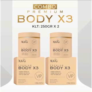 2 Hộp Kem Body XUKA X3 Hồng Trắng Da Body, Chống Nắng, Kháng Nước, Thấm Nhanh Không Bết Rít Hộp 250g