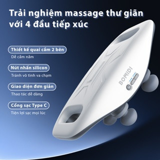BOMIDI Combo Máy Massage Cầm Tay Đa Năng 4 Đầu+Mini-MG3+M1 Nhiều Chế Độ-Có Bảo Hành.