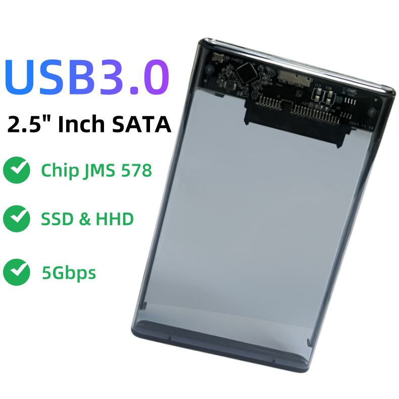 Hộp đựng ổ cứng 2.5 inch SATA USB 3.0 Case box HDD/SSD Hộp ổ cứng 6TB gắn ngoài