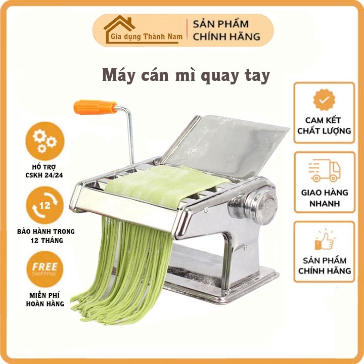 Máy cắt mì sợi, cán mỏng bột làm mì tươi đa năng, hàng cao cấp