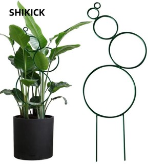 Shikick Leo Vine Trellis, Hỗ trợ cây sắt kim loại tròn, Thanh cố định chắc chắn có thể xếp chồng lên nhau Giá để cây trồng Chăm sóc cây trồng