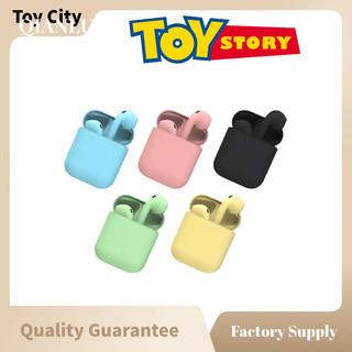 Tai nghe bluetooth màu macaron tai nghe 3d touch tws 5.0 tai nghe thể thao i12 không dây có mic