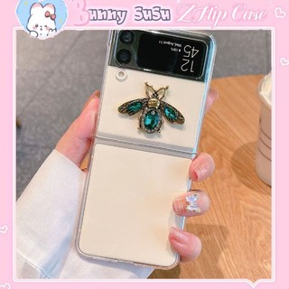 [CÓ SẴN] Ốp chống sốc Samsung Z Flip 3 - ZFlip3 - Z Flip3 - Flip3 5G charm ong đá lấp lánh sang trọng