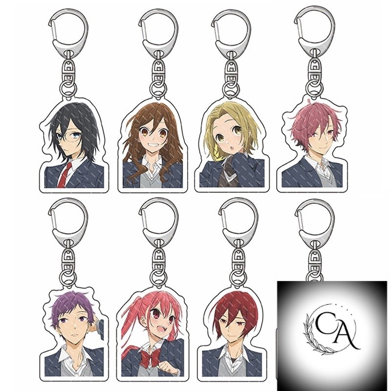 Móc khoá Horimiya nhân vật Miyamura Izumi Hori Kyoko Yoshikawa Yuki Trang trí túi xách balo dễ thươn