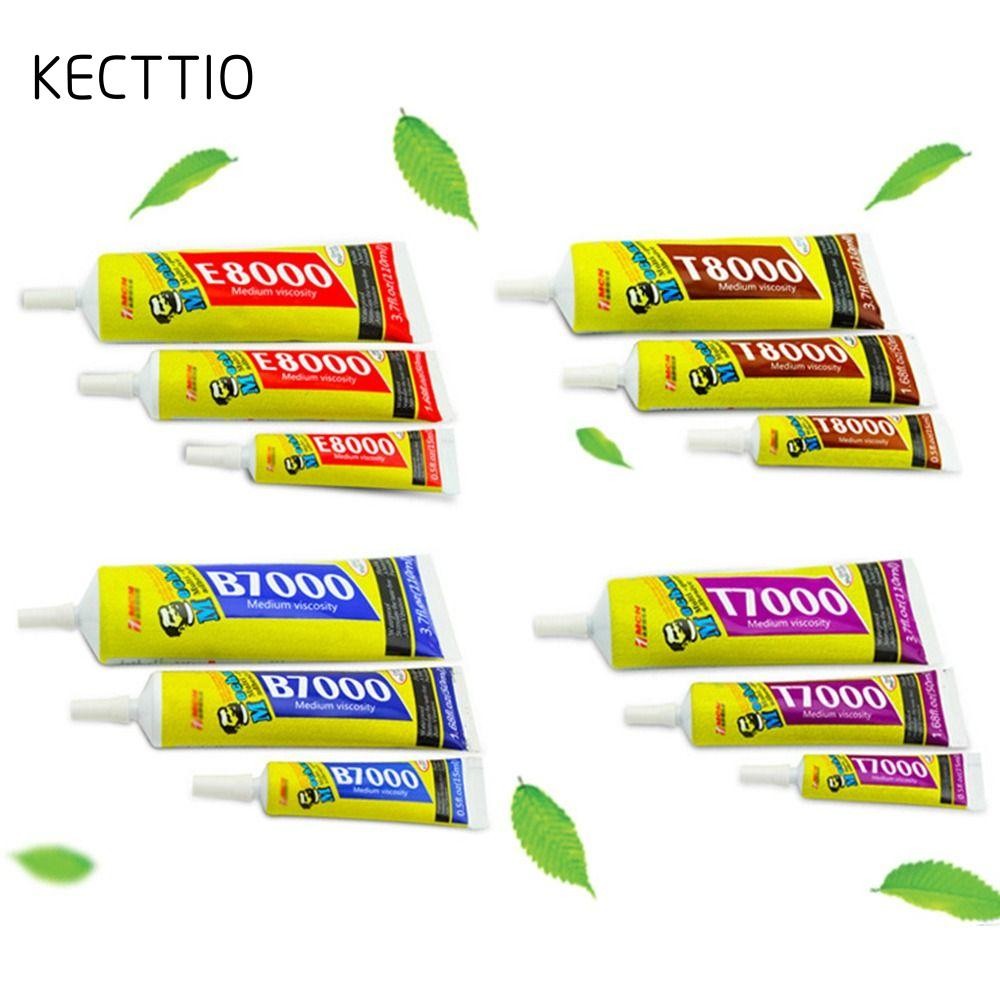 KECTTIO Keo dán viền sửa chữa , T8000 B7000 E8000 T7000 Màu đen trong suốt Keo đa năng, sấy nhanh 15