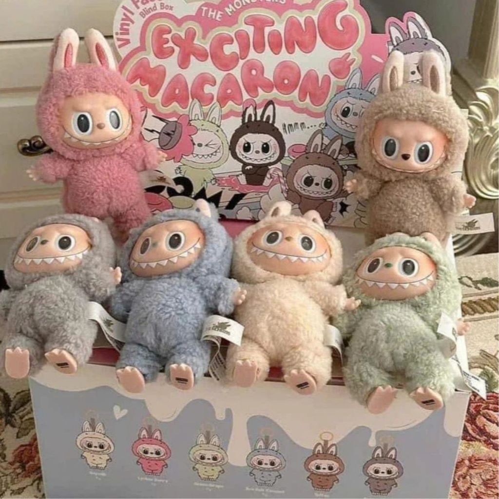 Móc Khoá Búp bê Labubu v1 Full box, Hộp Mù Blind Box Labubu v1 làm móc túi xách xinh cute hàng hot t