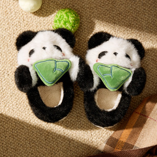  Cheerful Mario Gấu Trúc Dễ Thương Ăn Tre Mùa Đông Sang Trọng  Phòng Ngủ Giày bông cho bé 