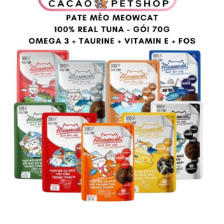 Combo Tiết Kiệm 5-10 Gói Pate Cho Mèo Meowcat 70g – Cacao Petshop