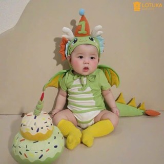 BodyChip Rồng Xanh Có Cánh Kèm Mũ Chất Cotton LOTUKA Cho Bé, Trang Phục Hóa Trang, Quần Áo Trẻ Em Mùa Hè Size 3-12kg
