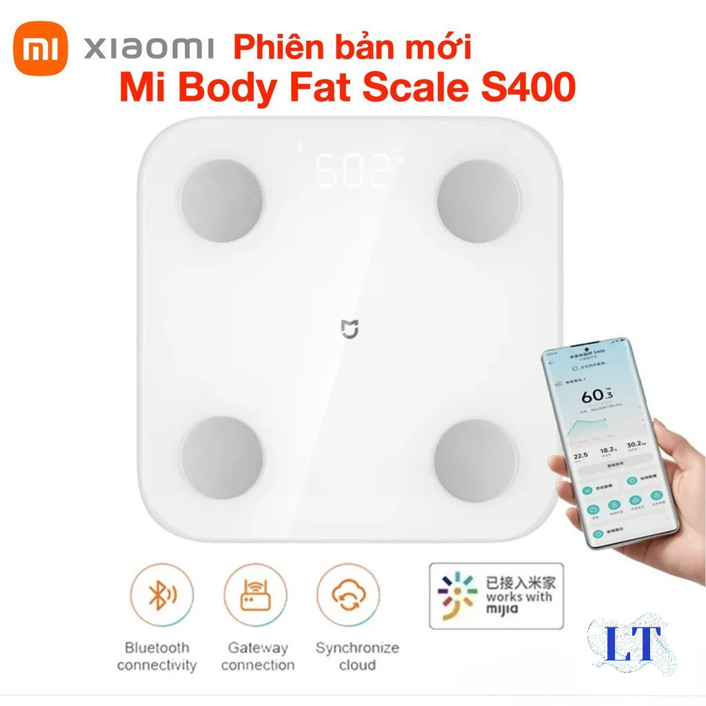 Cân Sức Khỏe Điện Tử Thông Minh Xiaomi Body Fat Scale S400 - Hàng Chính Hãng