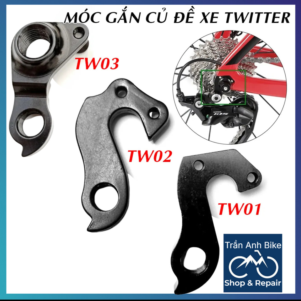 Móc Pas Gắn Củ Đề Cho Khung Sườn Xe Đạp TWITTER