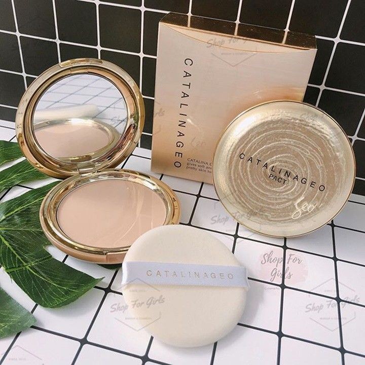 [MAKEUP STORE] Phấn phủ nén Geo Vàng Catalinageo