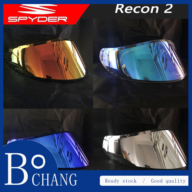 [ReadyStock] SPYDER RECON 2 VISOR LENS SPARE ỐNG KÍNH Spyder Mũ bảo hiểm Flash Iriduim Tấm che ống k