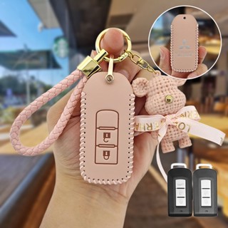   KHUYẾN MÃI ốp chìa khoá MITSUBISHI Pajero xforce Outlander Pajero xpander Attrage lancer ex 2011 Giá đỡ chìa khóa Mirage vỏ chìa khoá ô tô bọc chìa khoá smartkey 