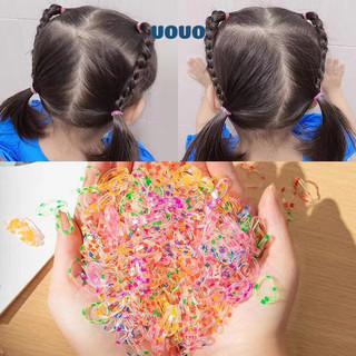 Set 1000 Dây Thun Cột Tóc Nhiều Màu Cho Bé Gái