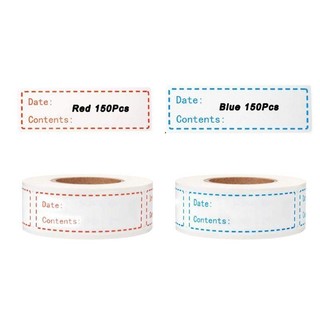 Cuộn 150 nhãn dán ghi chú bảo quản thực phẩm trong tủ lạnh chống thấm nước tiện lợi