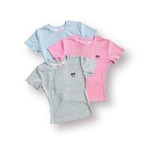 Ao Thun Babytee Thun Gân Cotton Co Giãn In Nơ Cute Ôm Dáng Basic - Aimesaigon