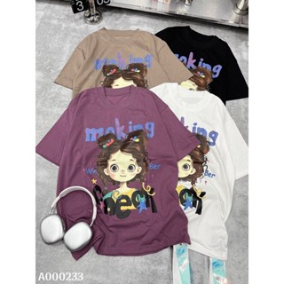 [HÀNG CAO CẤP] Áo Phông nữ oversize, áo thun from rộng tay lỡ, in Moking cotton 2 chiều siêu mát