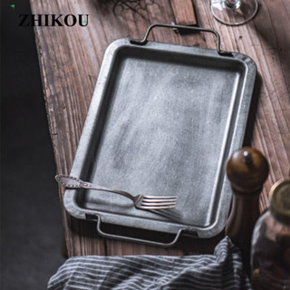 Shanrong Khay Đựng Trái Cây Hình Vuông Bằng Kim Loại Độc Đáo Trang Trí Nhà Cửa / Làm Đạo