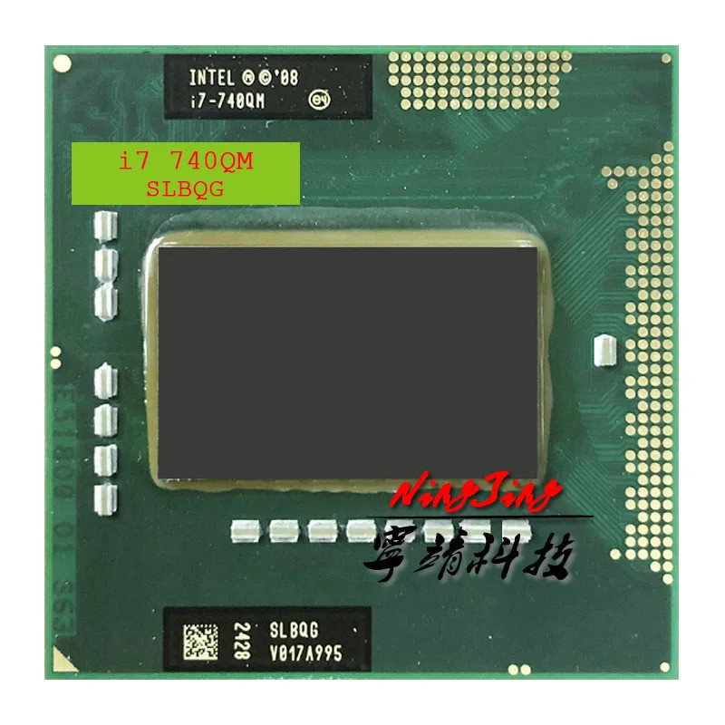 [Hàng có sẵn] intel core i7-740QM i7 740qm slbqg 1.7ghz Bộ xử lý cpu tám dây lõi tứ 6w 45w g1 / rpga