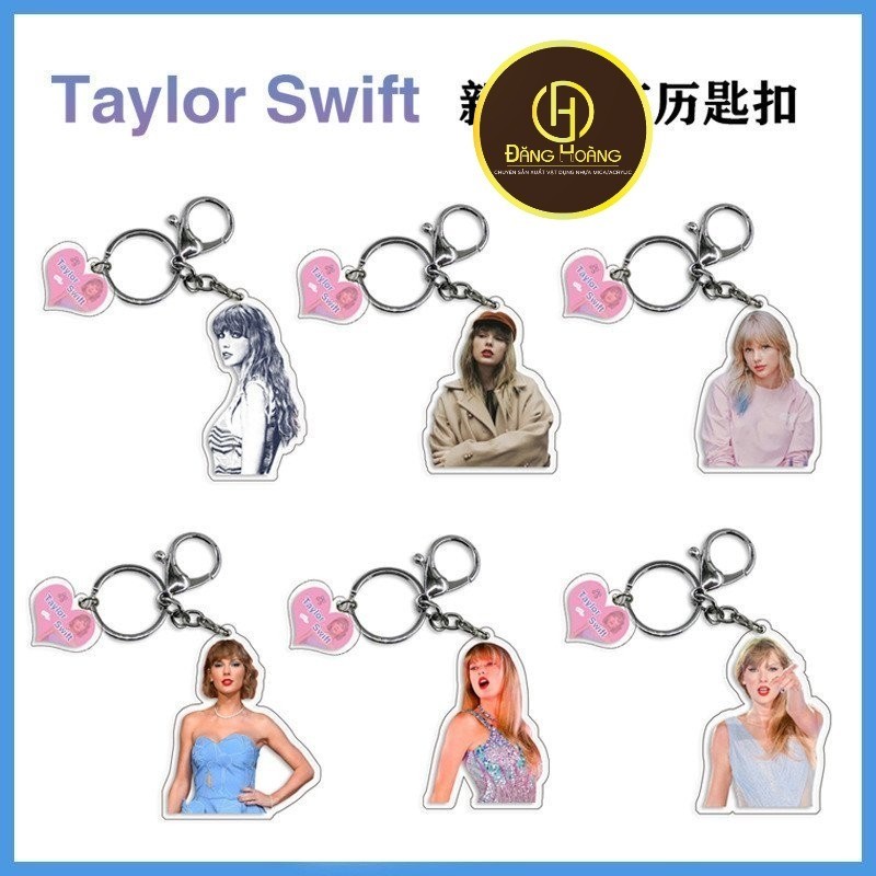Móc Khóa Taylor Swift Ngoại Vi Acrylic Hai Mặt Taylor Swift 1989 Móc Khóa Ba Lô- ĐH