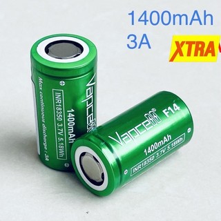 Pin sạc vapcell f14 18350 1400mah 3a lithium 3.7v