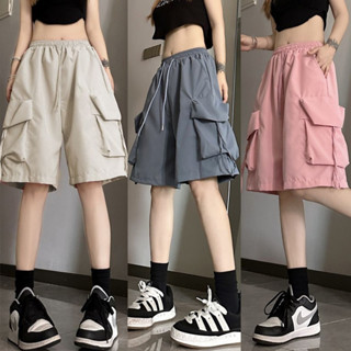 Quần ống rộng Quần đùi nữ bigsize Quần short Quần đùi nữ Quần short thể thao đẹp trai nhanh khô kiểu Mỹ mùa hè mỏng Nam Nữ rộng rãi ỐNg RộNg ống đứng