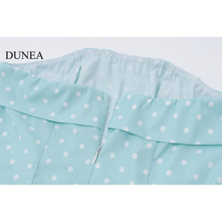Đầm Mini chấm bi trễ vai thời trang DUNEA