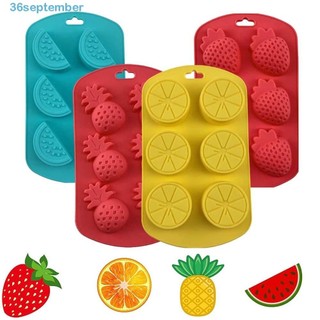 Bộ khuôn silicone làm bánh kẹo/chocolate/thạch/nến hình trái cây DIY