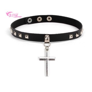 DFGF Cổ Choker Màu Đen Phong Cách Gothic