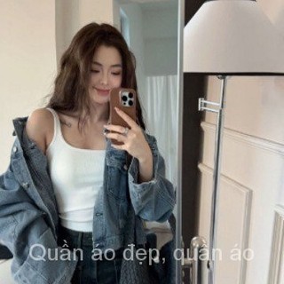 Bán nóng cổ vuông nhỏ có ren, khoe ngực, eo thon, đệm ngực, địu, áo vest đẹp, áo lót nữ mặc bên trong, Áo Lót Chống hở 2A88