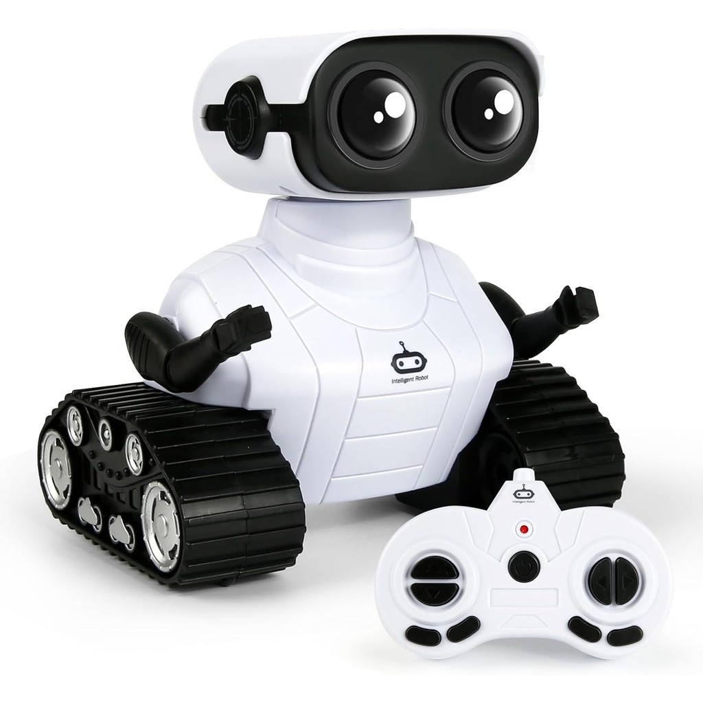 Đồ chơi robot điều khiển từ xa 2.4GHz cho trẻ em, có đèn LED, âm thanh/nhạc, quà tặng cho bé 3-8 tuổ