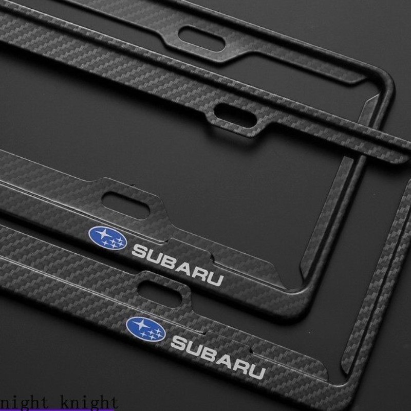 Khung bảo vệ biển số họa tiết sợi Carbon Subaru Thích hợp cho XV / Impreza / Sti / Forester / WRX / 