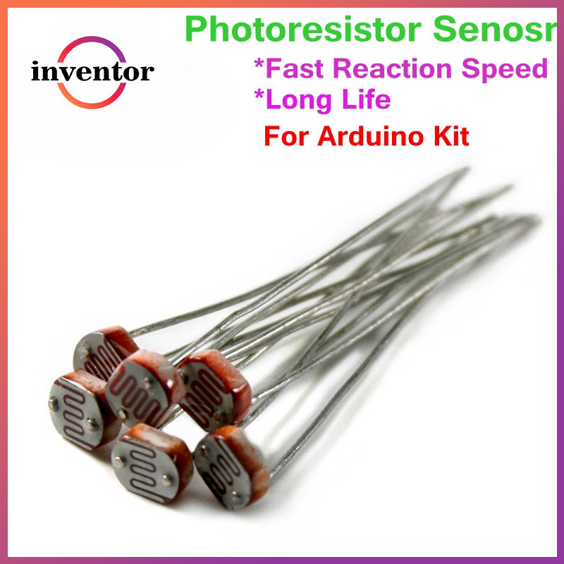 20 CHIẾC GL5506 GL5516 GL5528 GL5537 GL5539 GL5549 Điện trở phụ thuộc ánh sáng LDR 5MM Photoresistor