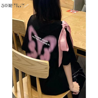 SOERVIMY áo phông áo thun nữ croptop baby tee xu hướng Xu hướng Cổ điển hàn quốc KTX24800VK 31Z240803