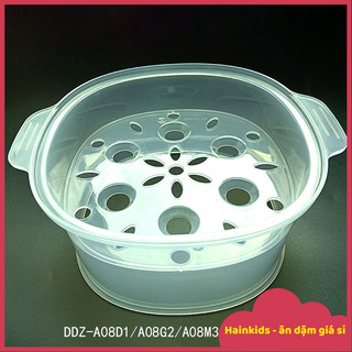 Xửng hấp/ nắp nhựa nồi nấu chậm bear ddz-a08d1/a08g2/a08m3/a08t8 0.8l, xửng hấp nhựa dùng cho nồi bear 800ml, phụ kiện