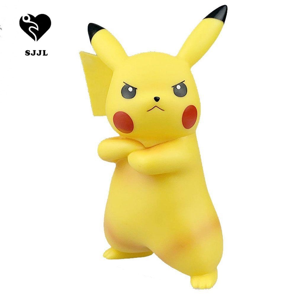 Sjjl Pikachu Nhân Vật Hành Động Dễ Thương PVC Pikachu Thu Nhỏ Đồ Chơi Nhân Vật Búp Bê Đồ Chơi Pokemo