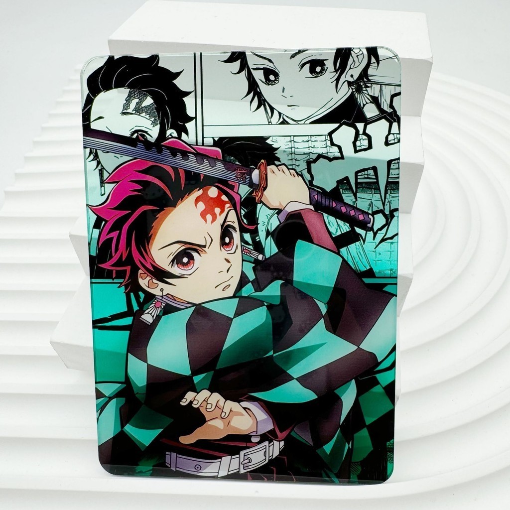 Demon Slayer Acrylic Thru Card Hoạt Hình Xung Quanh Kanroji Mitsuri Iguro Obanai CP anime Hoạt Hình 