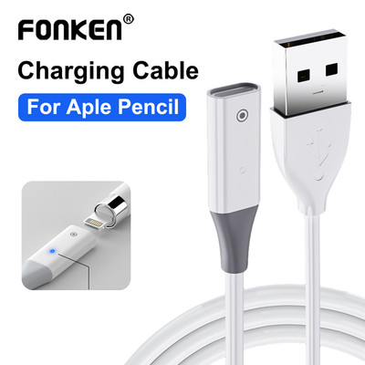 Bộ sạc Fonken Stylus Cáp sạc USB A / Type-C Nối dài từ đầu đực sang nữ với đèn báo cho bút chì A-pple 1st