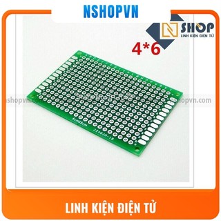 Test board hàn, Bản mạch hàn 2 mặt 4x6cm sợi thủy tinh