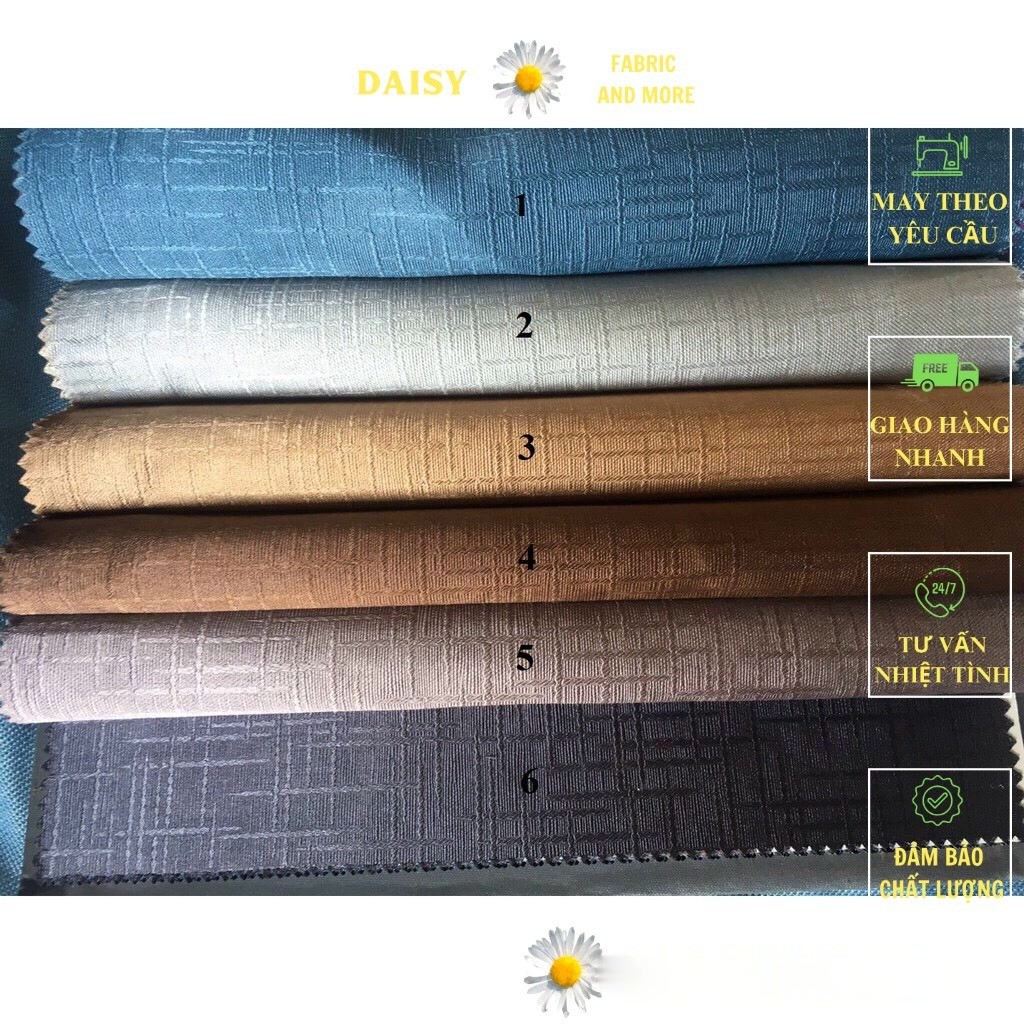Vải gấm bóng may rèm-Decor nhà