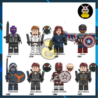 X0272  Mô Hình Siêu Anh Hùng Đồ Chơi Lắp Ráp Super Hero Nhân Vật Zemo Black Widow Falcon Captain America