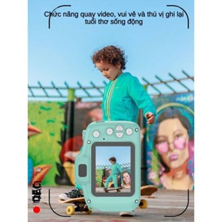 🚚 [+Tặng thẻ nhớ]Máy Ảnh Mini Kỹ Thuật Số Digital Camera HD Hoạt Hình Có Thể Phù Hợp Với Trẻ Em