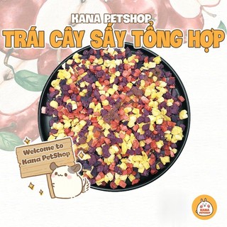 Trái Cây Sấy Hamster 🐹FREESHIP🐹 Dâu Sấy - Đào Sấy - Xoài Sấy - Táo Sấy Thức Ăn Hamster, Sóc, Sóc Bay Úc ..