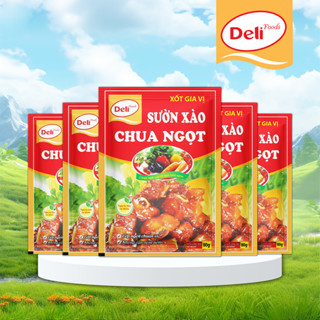 Combo 5 gói Gia vị sườn xào chua ngọt Deli Foods, Gia vị nấu ăn nguyên liệu tự nhiên