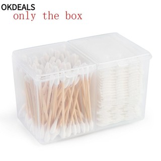 OKDEALS mới về] Hộp nhựa trong suốt lưu trữ vật dụng tiện lợi hai ngăn