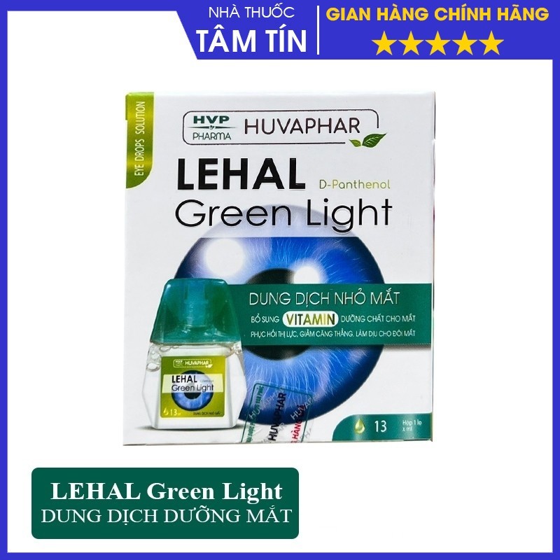 LEHAL Green Light dung dịch nhỏ dưỡng mắt phục hồi thị lực giảm căng thẳng làm dịu đôi mắt