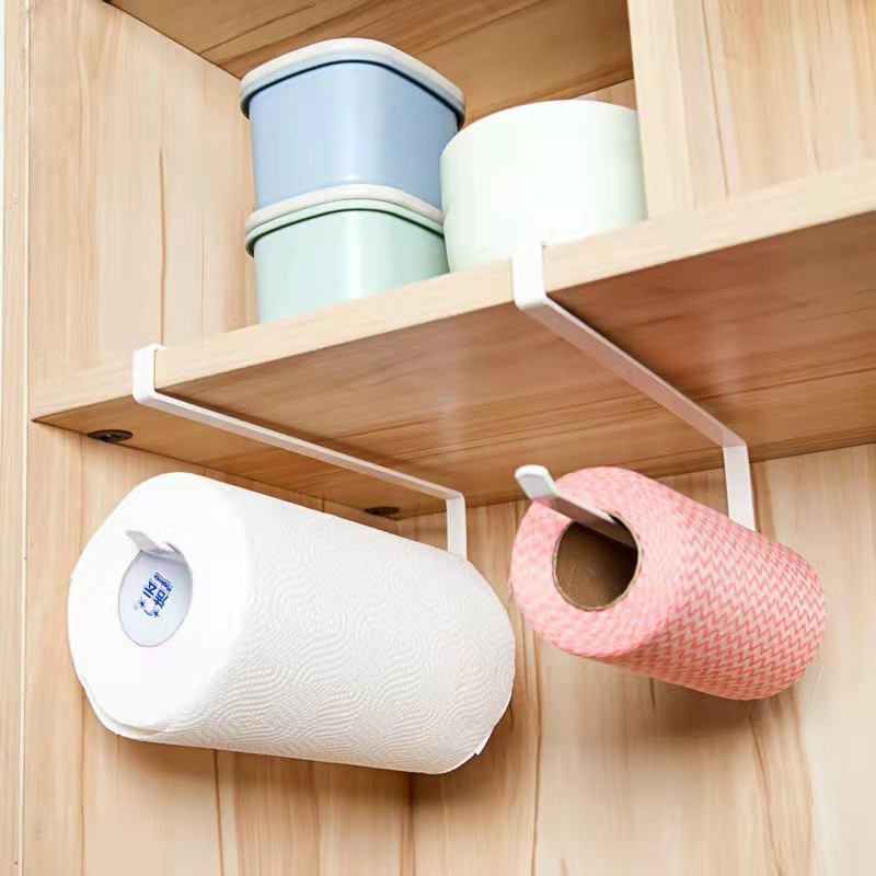 Hot Sale#Kitchen Punch-Free Toilet Paper Roll Holder Tissue Holder Cabinet Paper Napkin Paper Holder