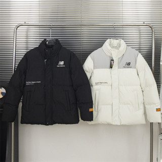 Thêu Logo Mới Cân Bằng Ban Đầu Đứng Cổ Áo Cotton Áo Khoác Cặp Đôi Mùa Đông Áo Khoác Cotton Thể Thao Ngoài Trời Áo Khoác Cotton